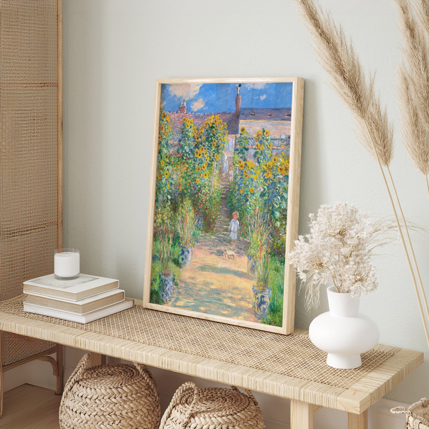 Claude Monet Wall Art Set of 8 | Monet Framed Gallery Fine Art Prints