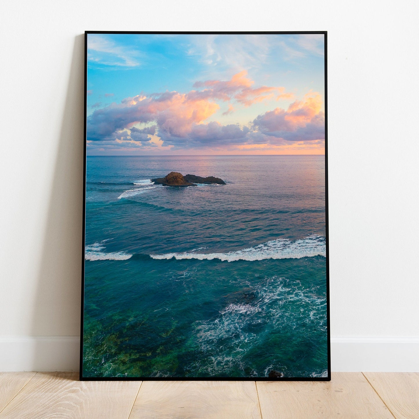 Sun Side - FRAMED Ocean Print Set of 3 Pieces