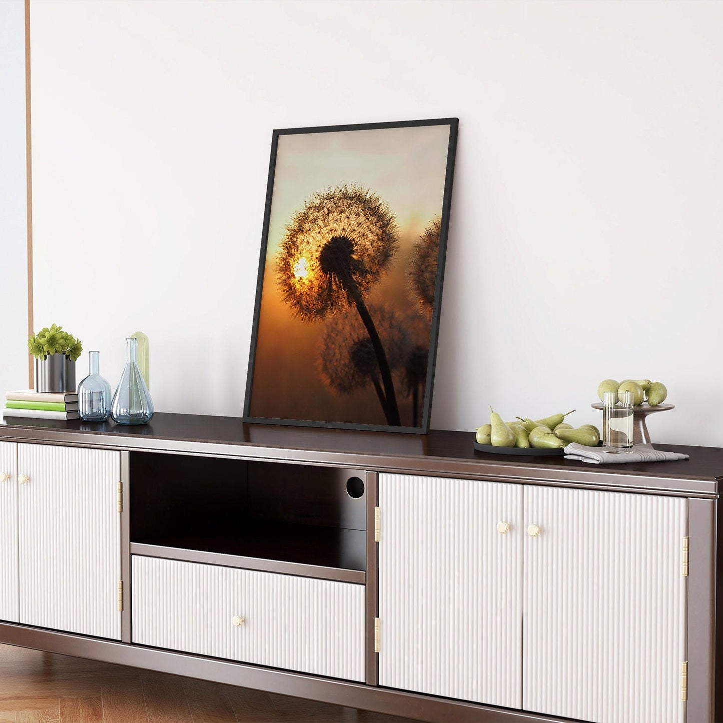 Sun Flowers - Boho Gallery Wall Set of 7 FRAMED Floral Poster