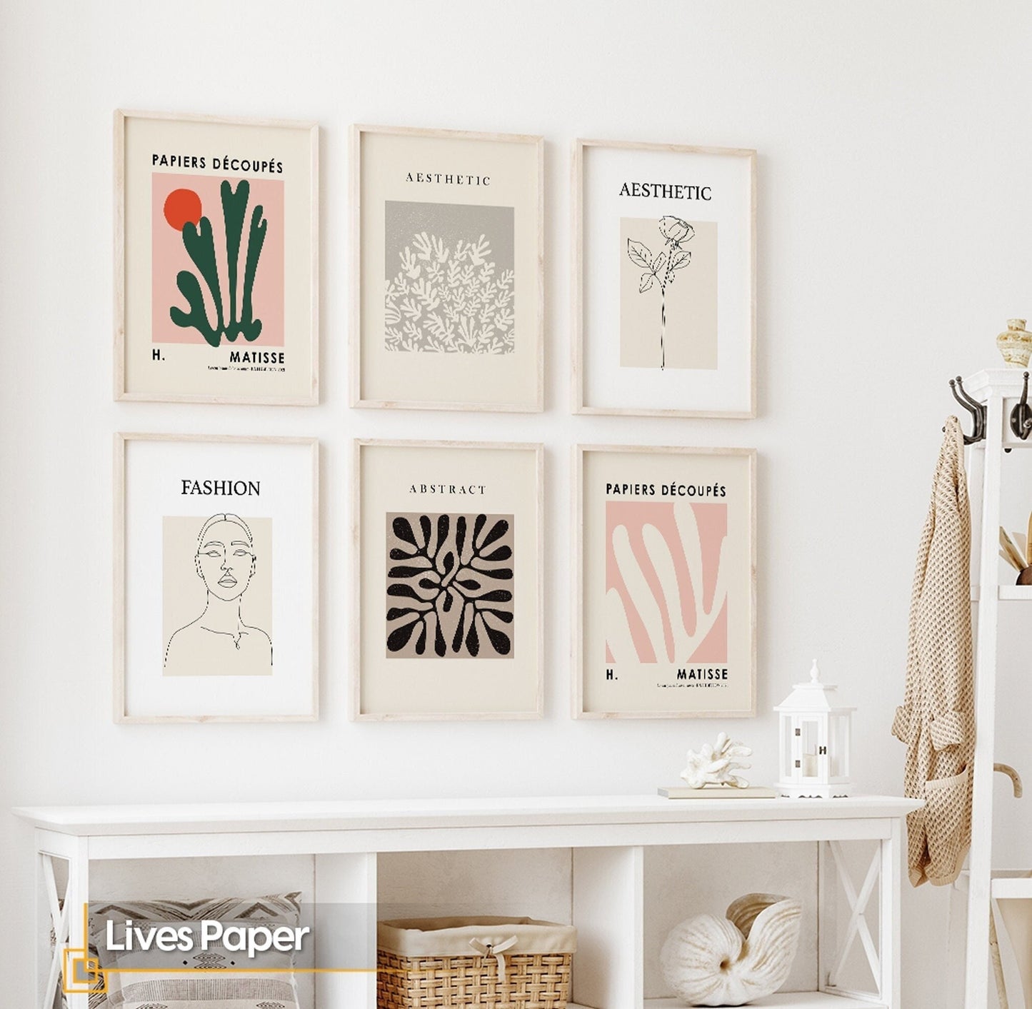Lives Paper - FRAMED Matisse Poster Set 6 piece