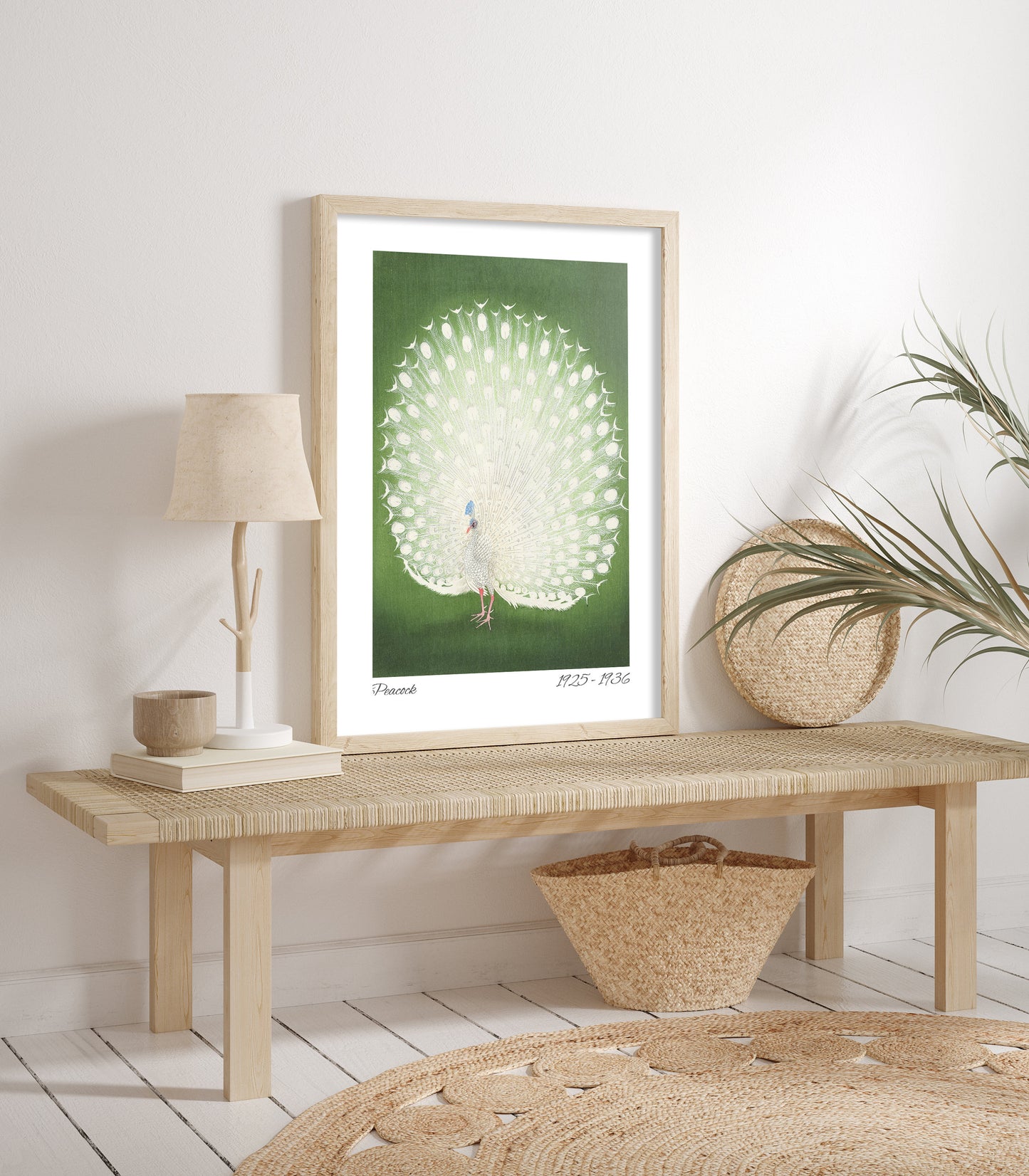 Japanese Green - Wall Art FRAMED Gallery Wall Set of 4 Vintage Framed Prints