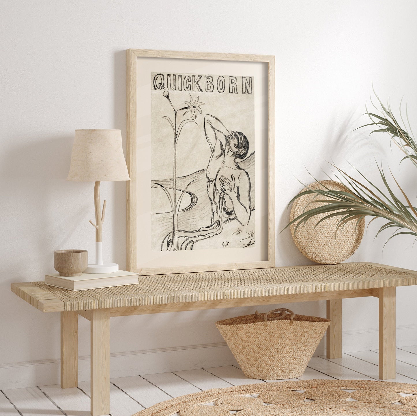 Quick Born - Modern Gallery Wall Art Set FRAMED 6 Pieces