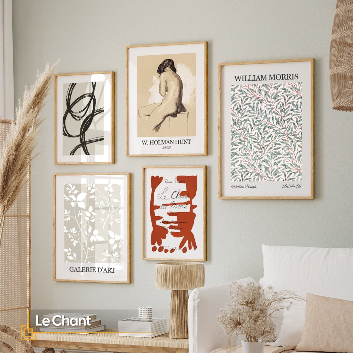 Le Chant - Modern Gallery Wall Art Set FRAMED Picasso Art 5 Pieces