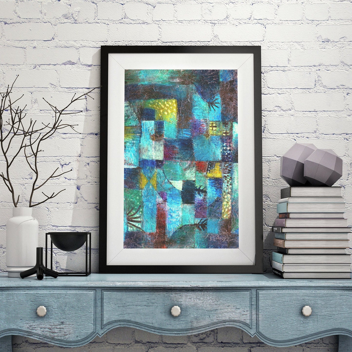 Quick Born - Modern Gallery Wall Art Set FRAMED 6 Pieces