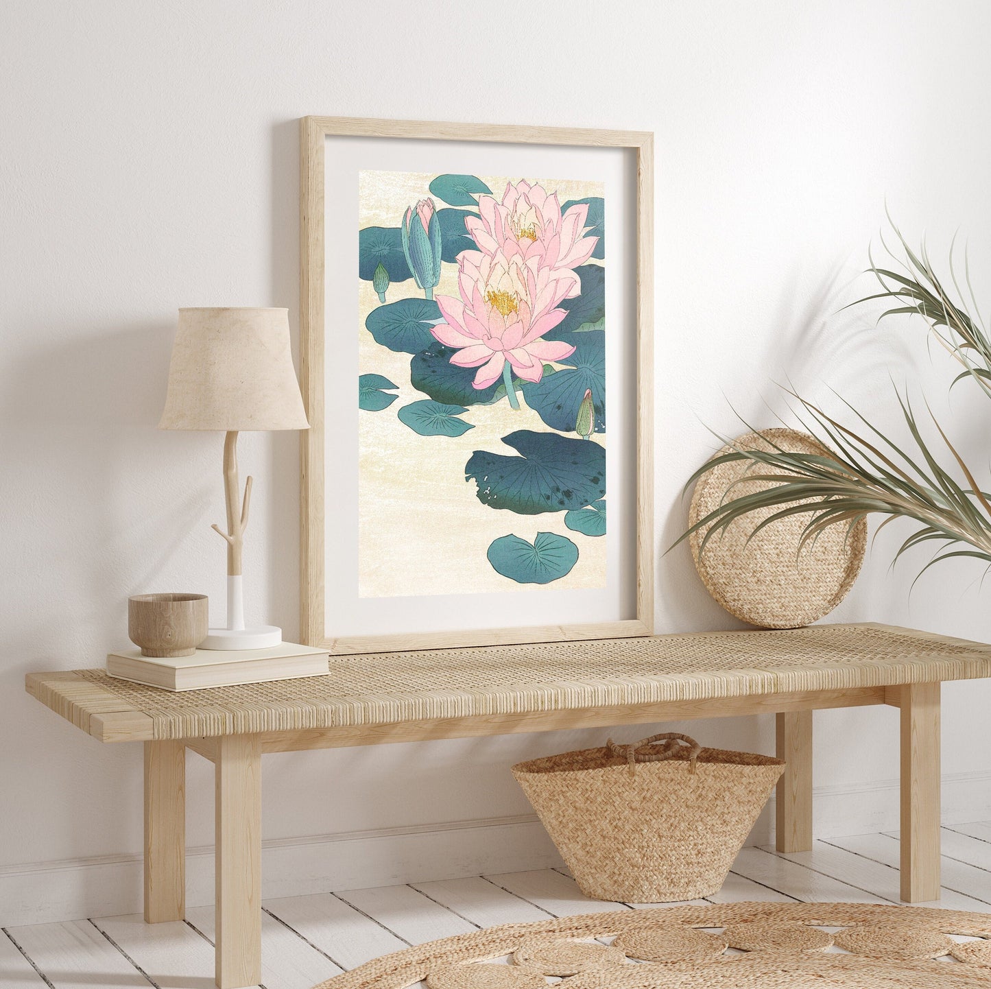 Nature Wings - Pink Flowers 5 Pieces FRAMED Wall Art Set
