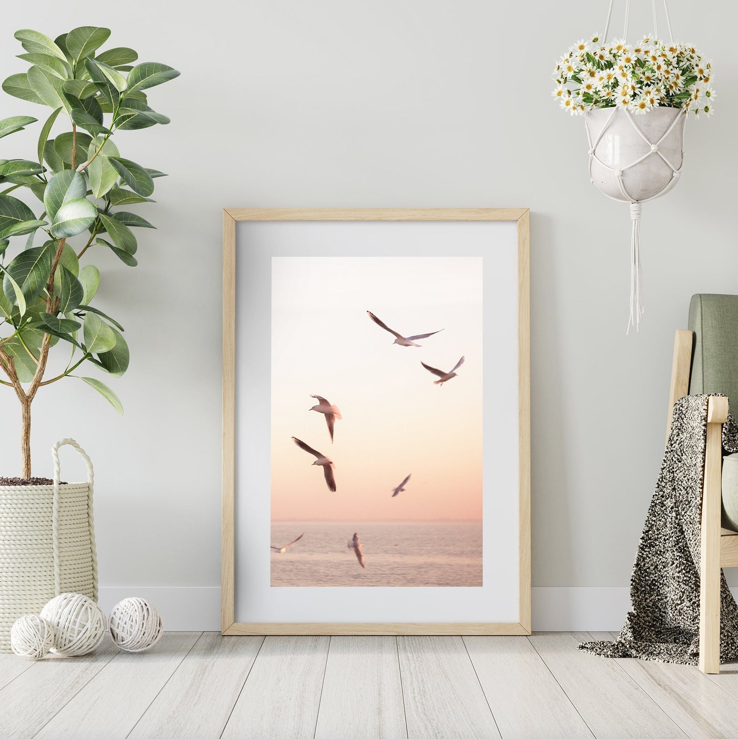 Sandzone - Coastal Landscape Wall Art Poster Set FRAMED