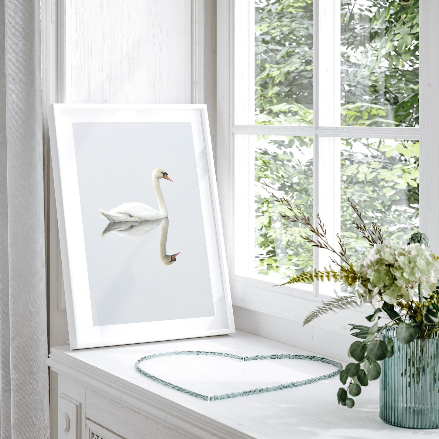 White Nature - Gallery Wall Set of 3 White Nature FRAMED
