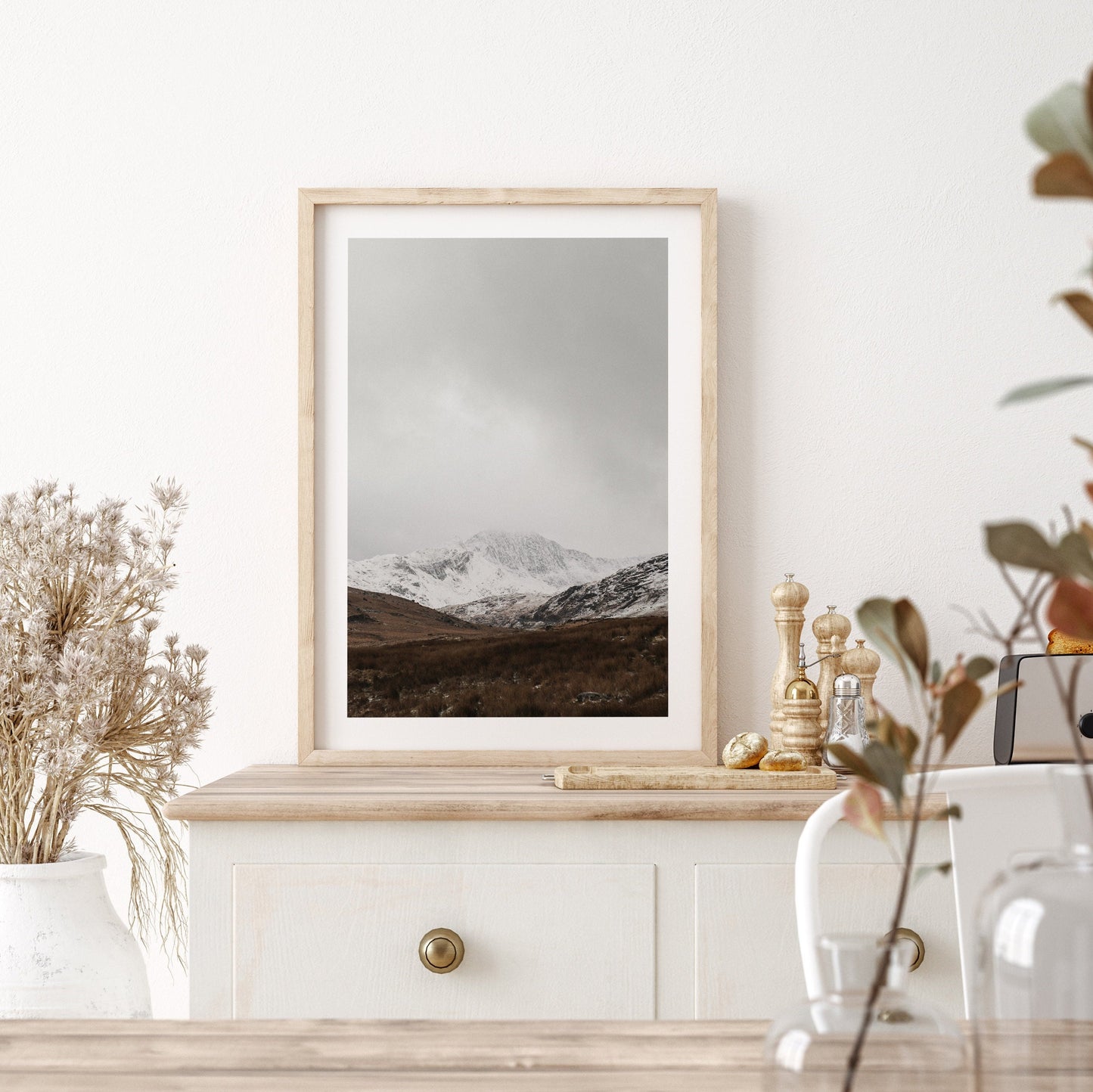 White Nature - Gallery Wall Set of 3 White Nature FRAMED