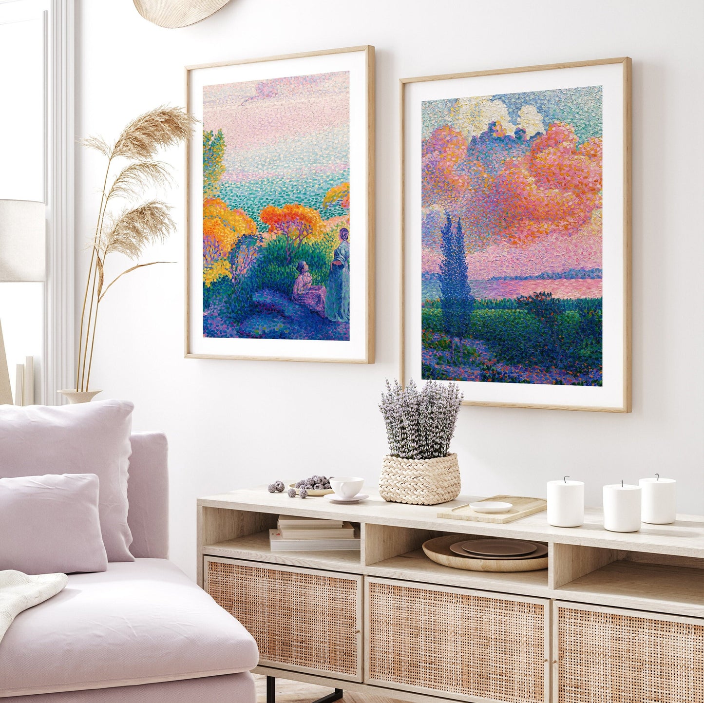 Harmonious - Eclectic Gallery Wall Set of 7 FRAMED Prints