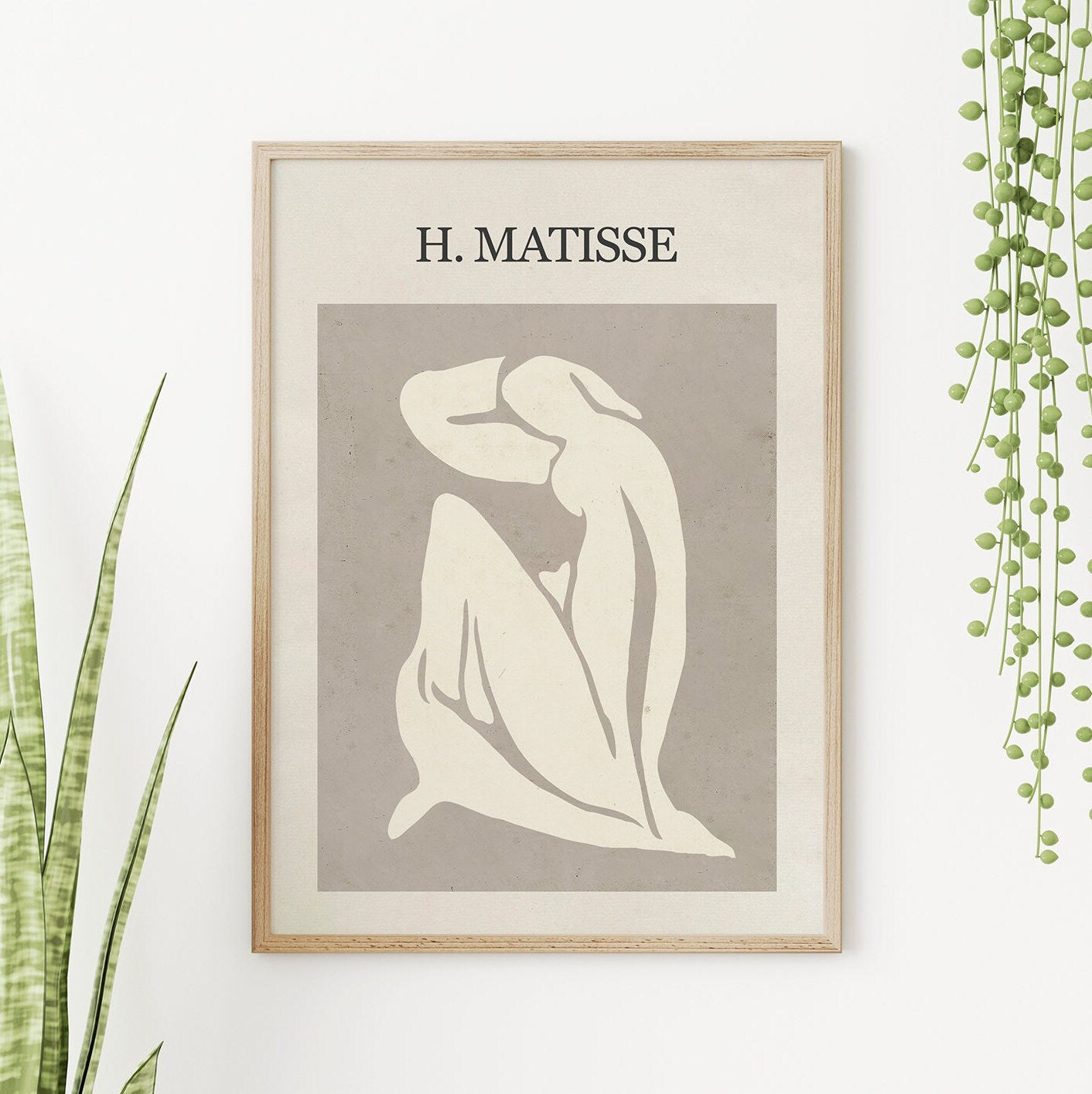 Free Stone - Art Nouveau Framed Gallery Wall Art Set of 6 Pieces