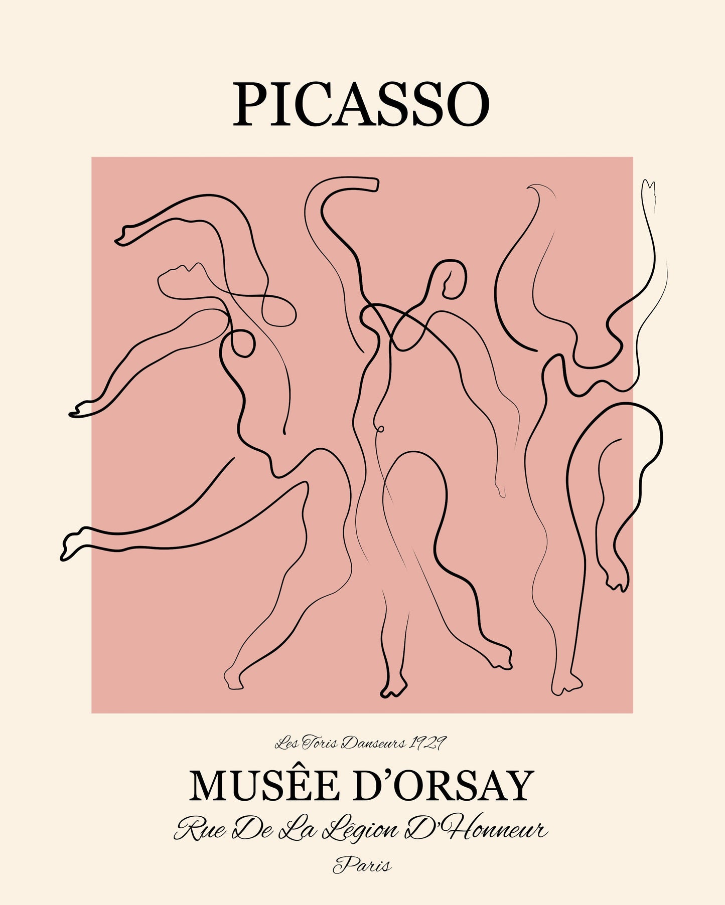 Pink Picasso - FRAMED Wall Art Set of 2 Pieces