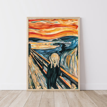 Edvard Munch The Scream Wooden Framed Wall Art Print