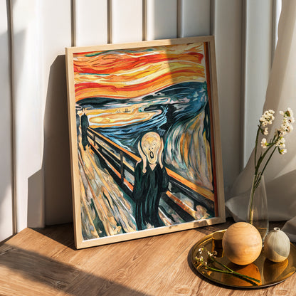 Edvard Munch The Scream Wooden Framed Wall Art Print