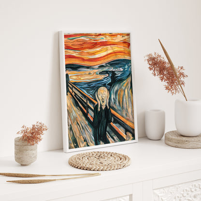 Edvard Munch The Scream Wooden Framed Wall Art Print