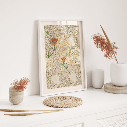William Morris Vintage Botanical Floral Wooden Framed Wall Art Print