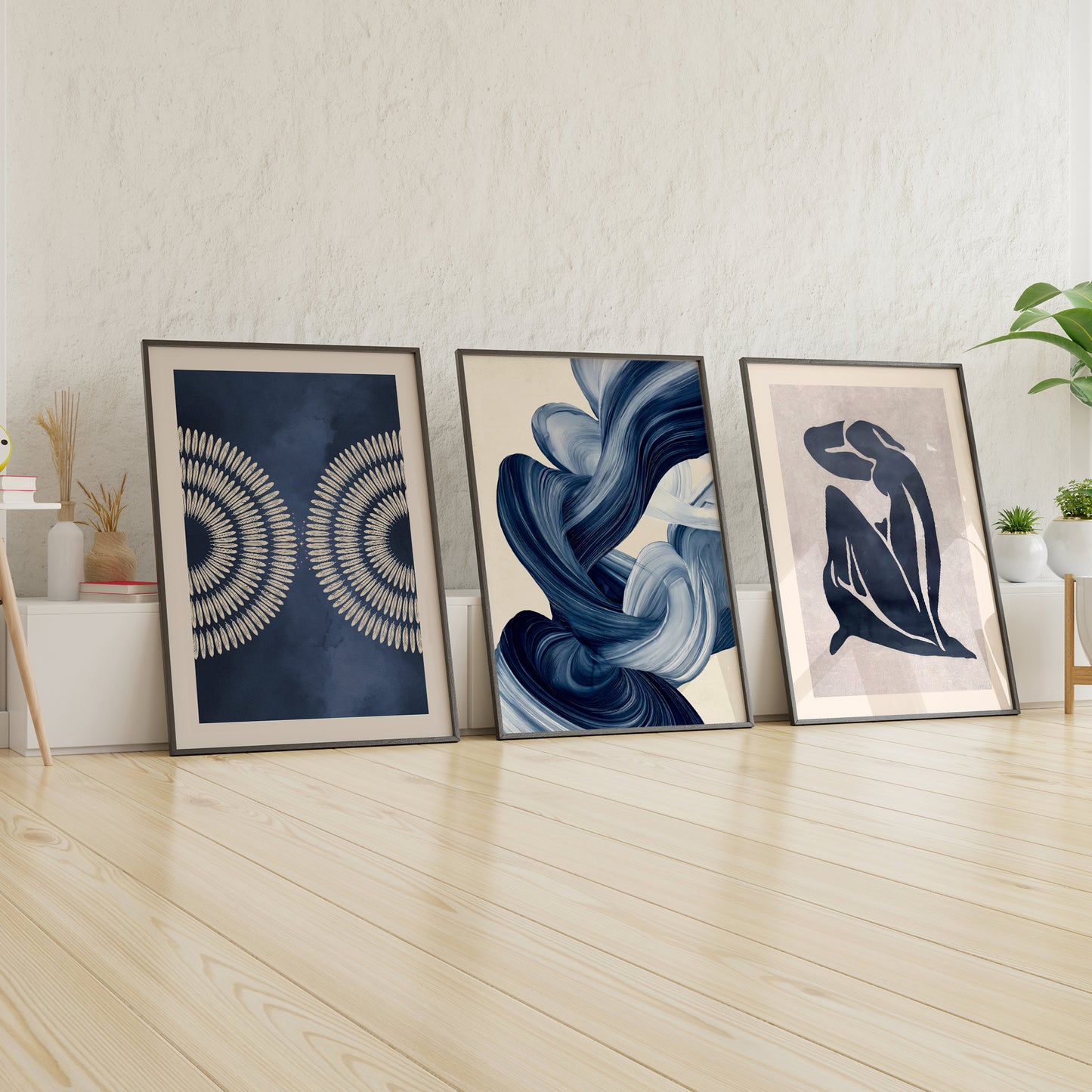 Azuroak Gallery Wall Set – Curated Collection of Abstract and Modern Art