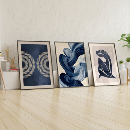 Azuroak Gallery Wall Set – Curated Collection of Abstract and Modern Art