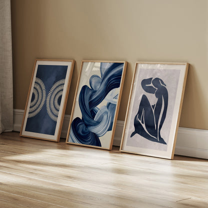 Azuroak Gallery Wall Set – Curated Collection of Abstract and Modern Art