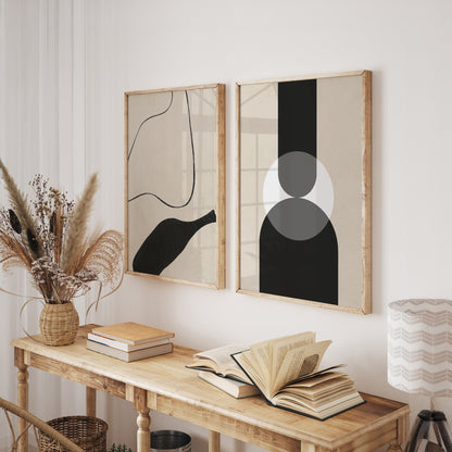 Azuroak Gallery Wall Set – Curated Collection of Abstract and Modern Art