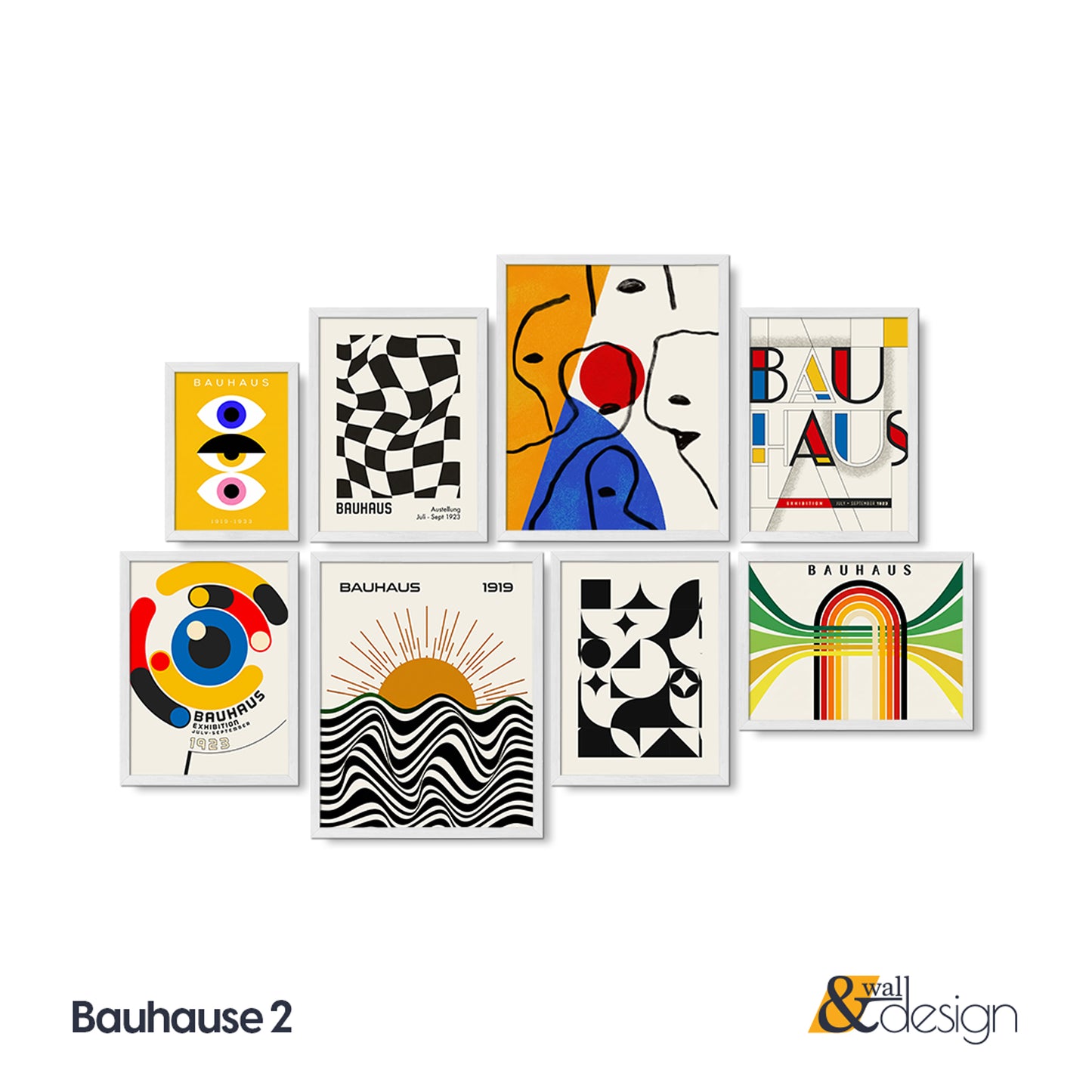 Bauhaus Gallery Wall Set – Bauhaus Collection of Abstract and Modern Art