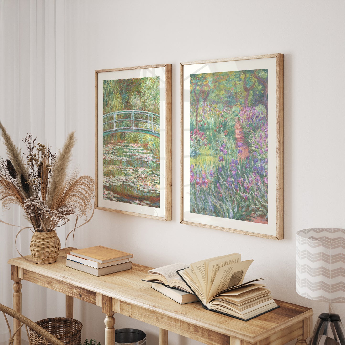 Claude Monet Wall Art Set of 8 | Monet Framed Gallery Fine Art Prints