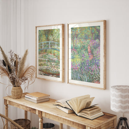Claude Monet Wall Art Set of 8 | Monet Framed Gallery Fine Art Prints