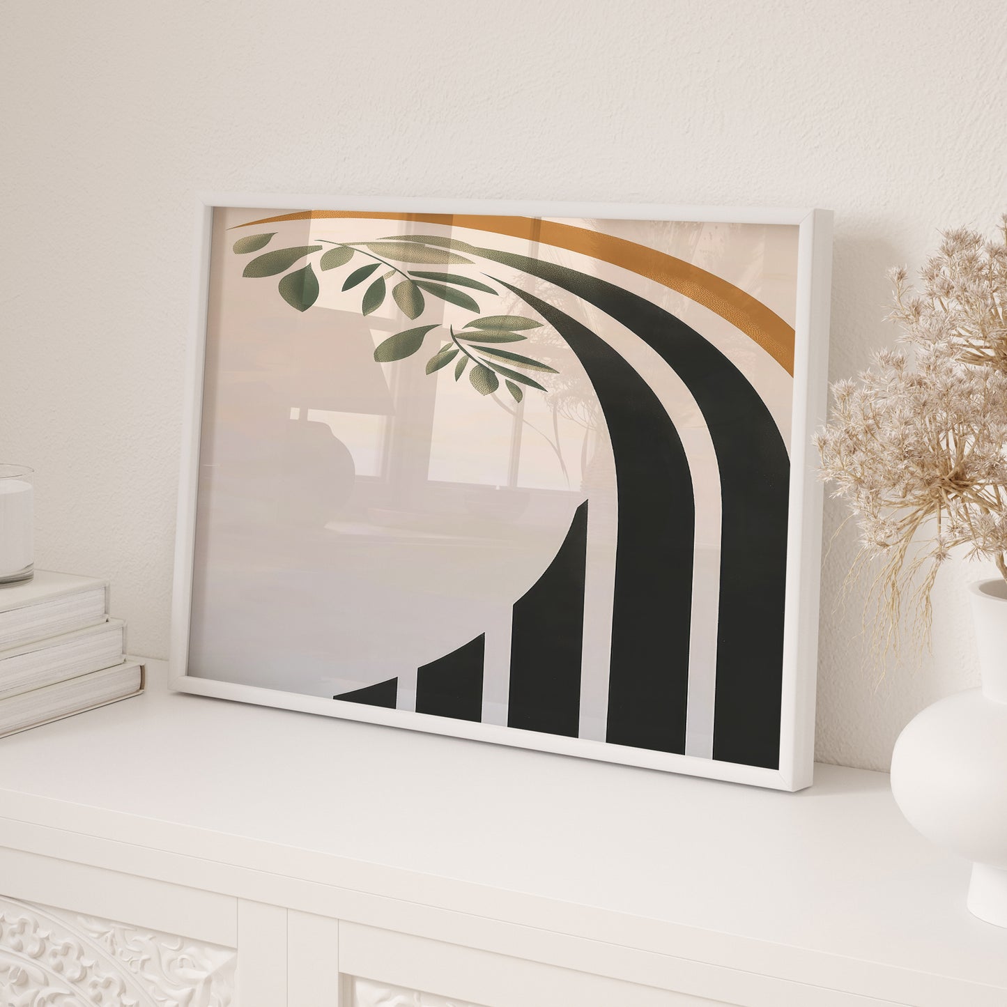 Mediterranean Botanical & Architecture Framed Wall Art Set | Floranda