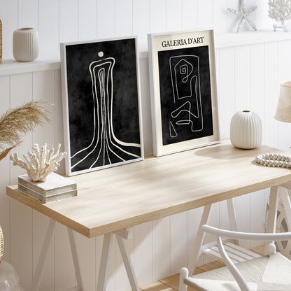 Galerbe - Abstract Matisse Framed Wall Art Set of 6