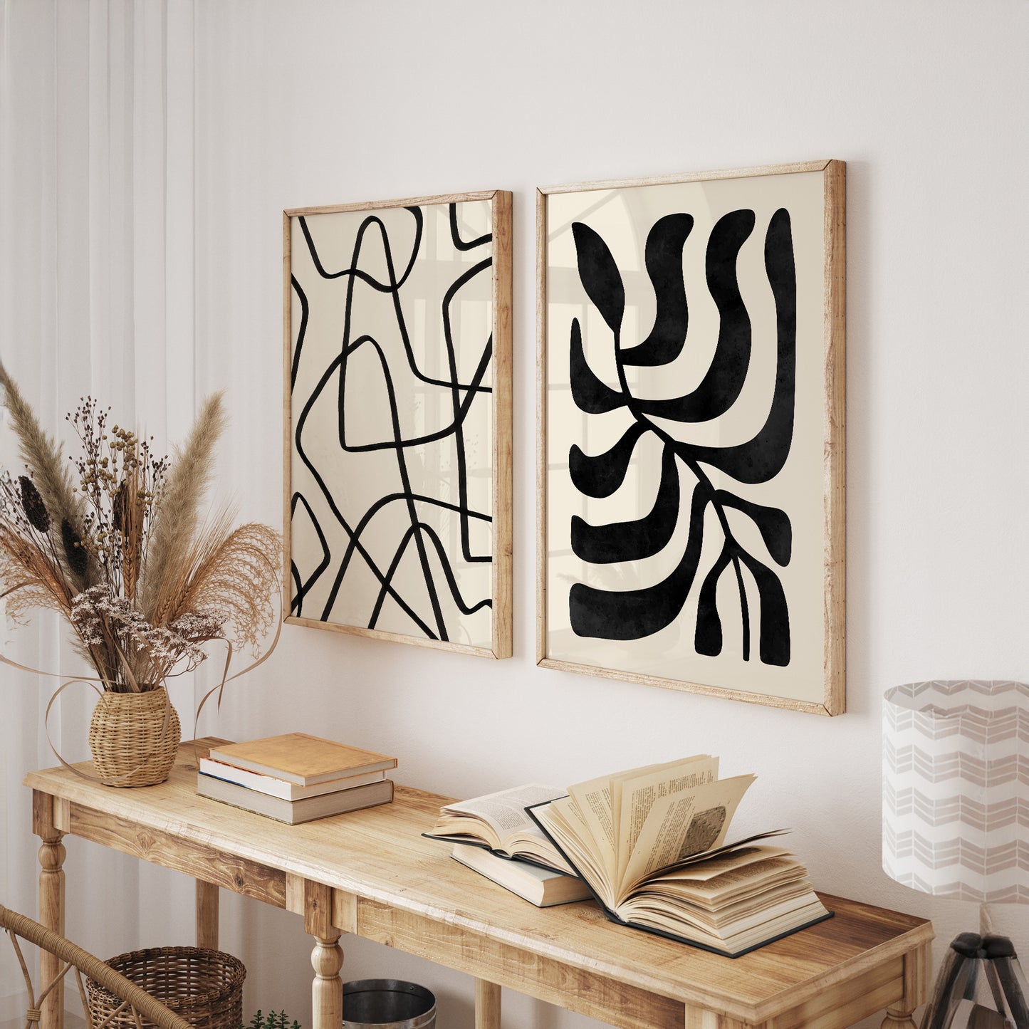 Galerbe - Abstract Matisse Framed Wall Art Set of 6