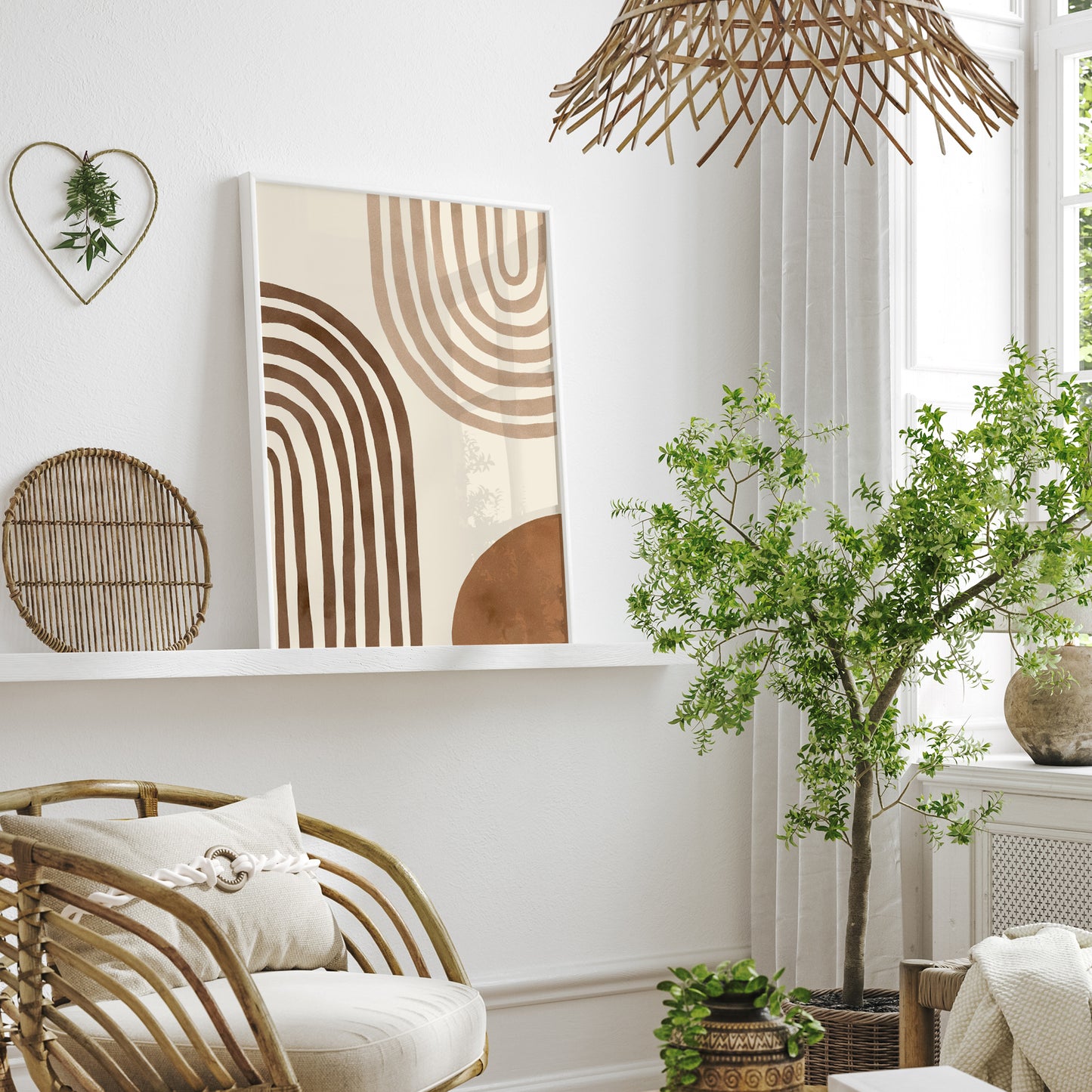 Galerbe - Abstract Matisse Framed Wall Art Set of 6