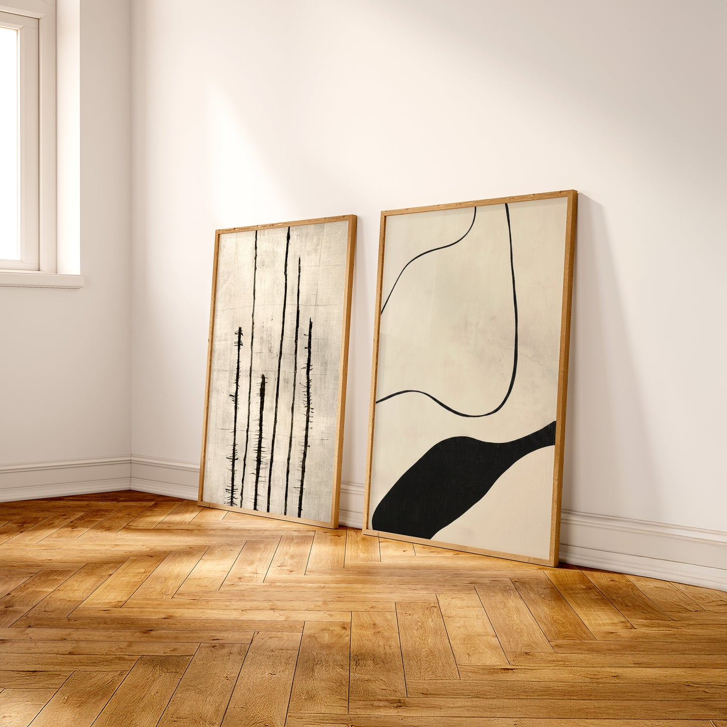 Framed Minimalist Geometric & Portrait Wall Art Gallery | Geo Nomad