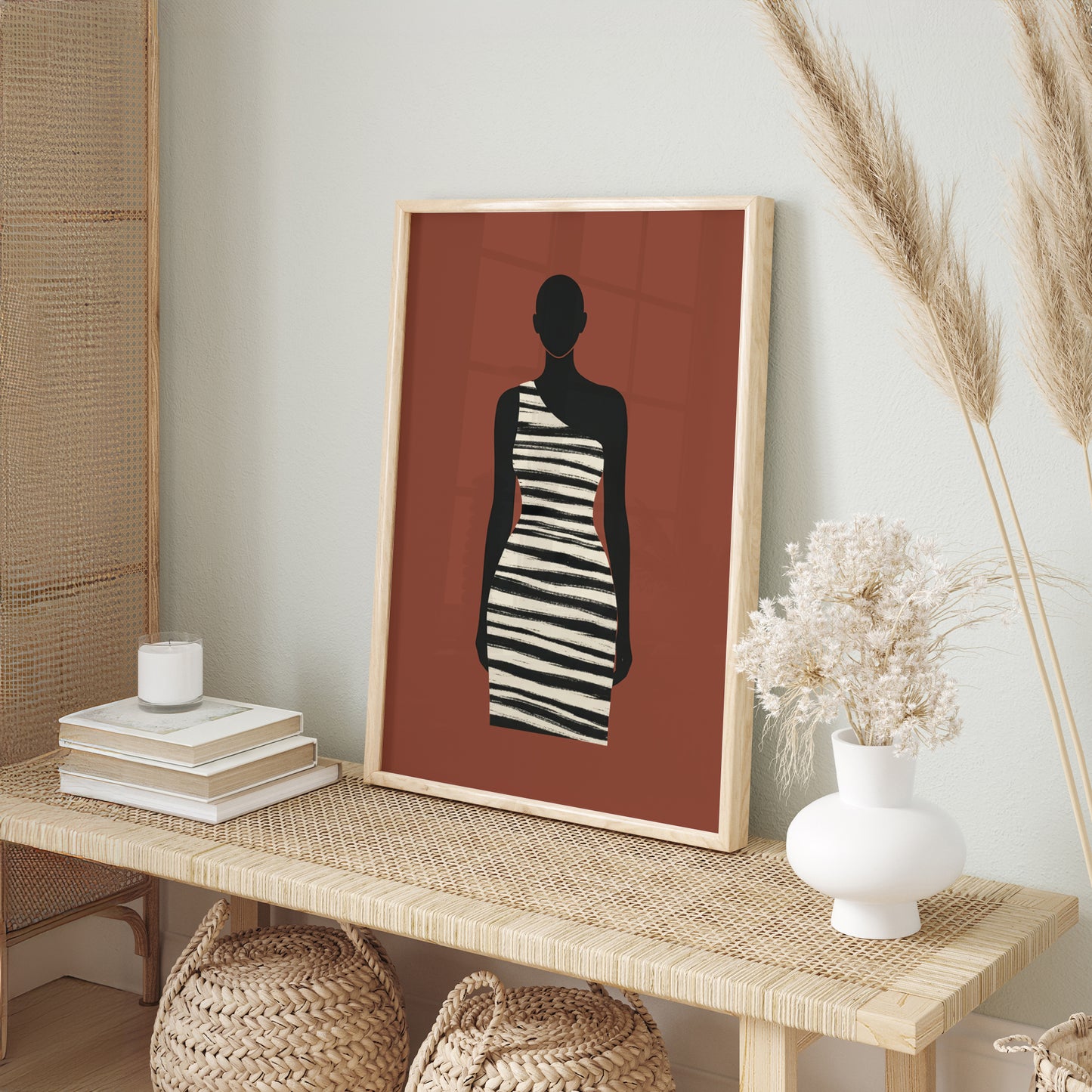 Framed Minimalist Geometric & Portrait Wall Art Gallery | Geo Nomad