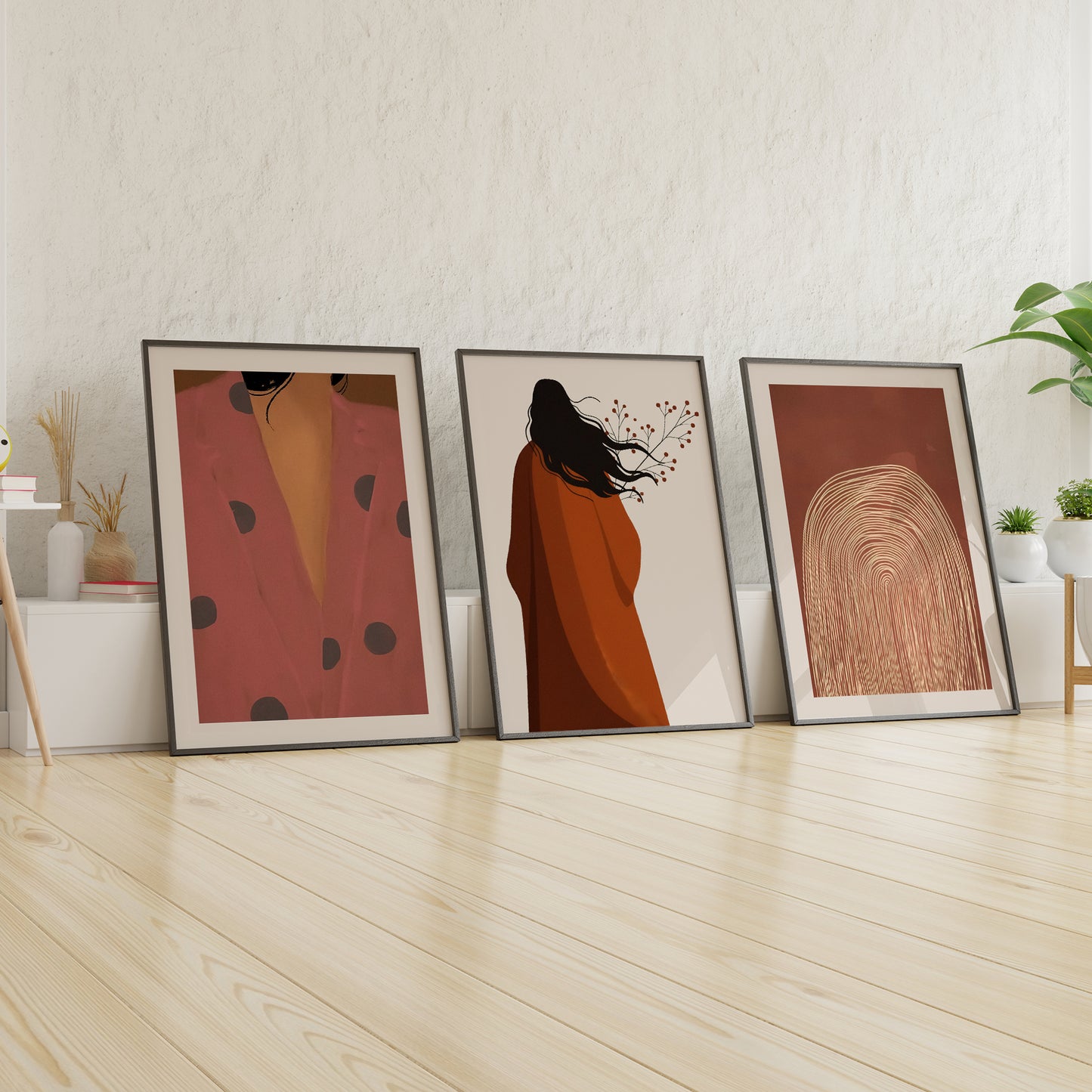 Minimalist Boho Framed Gallery Wall Art Set | Inpeace