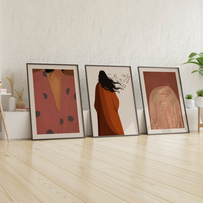 Minimalist Boho Framed Gallery Wall Art Set | Inpeace