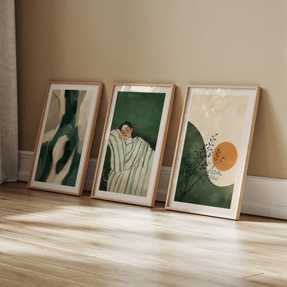 Minimalist Boho Framed Gallery Wall Art Set | Inpeace
