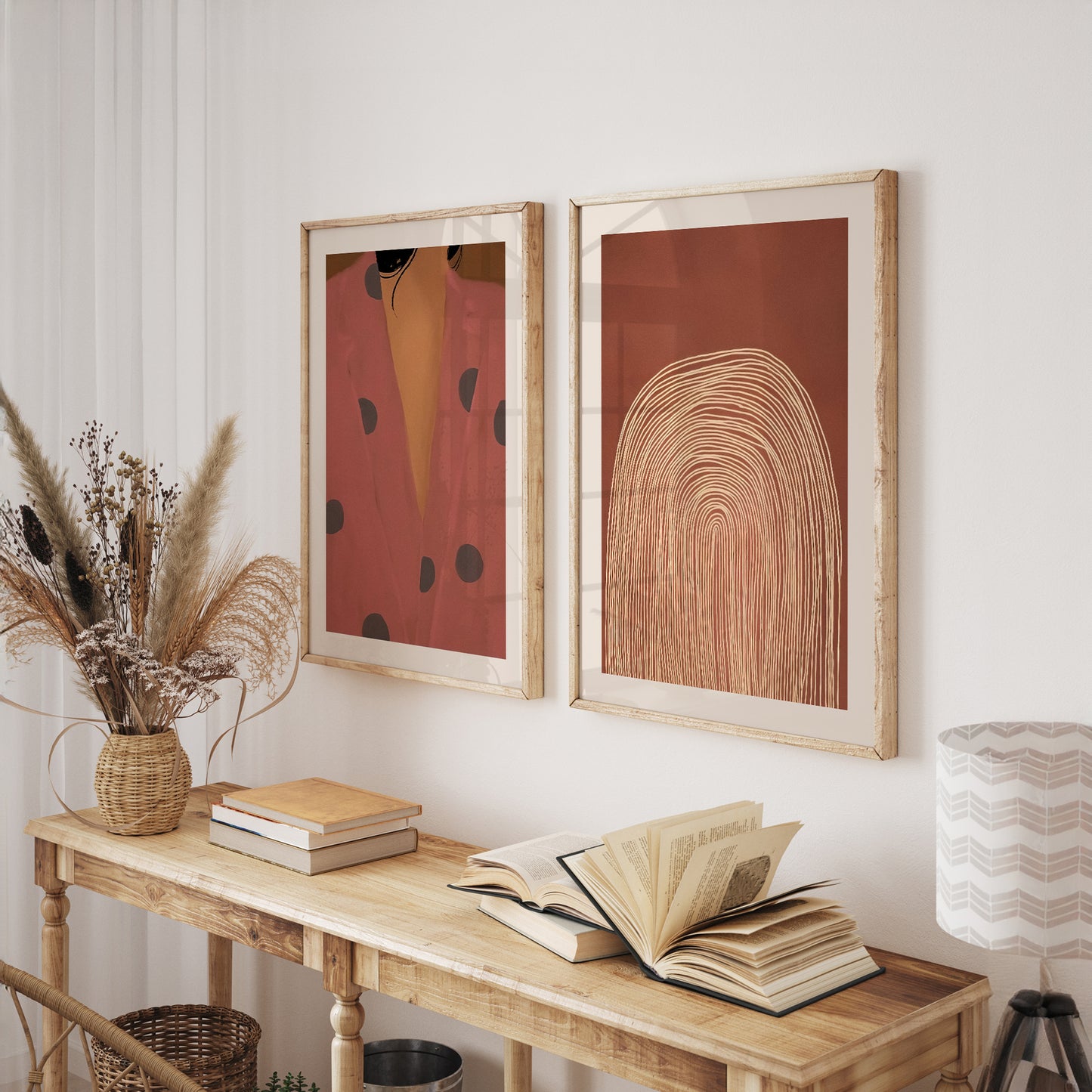 Minimalist Boho Framed Gallery Wall Art Set | Inpeace