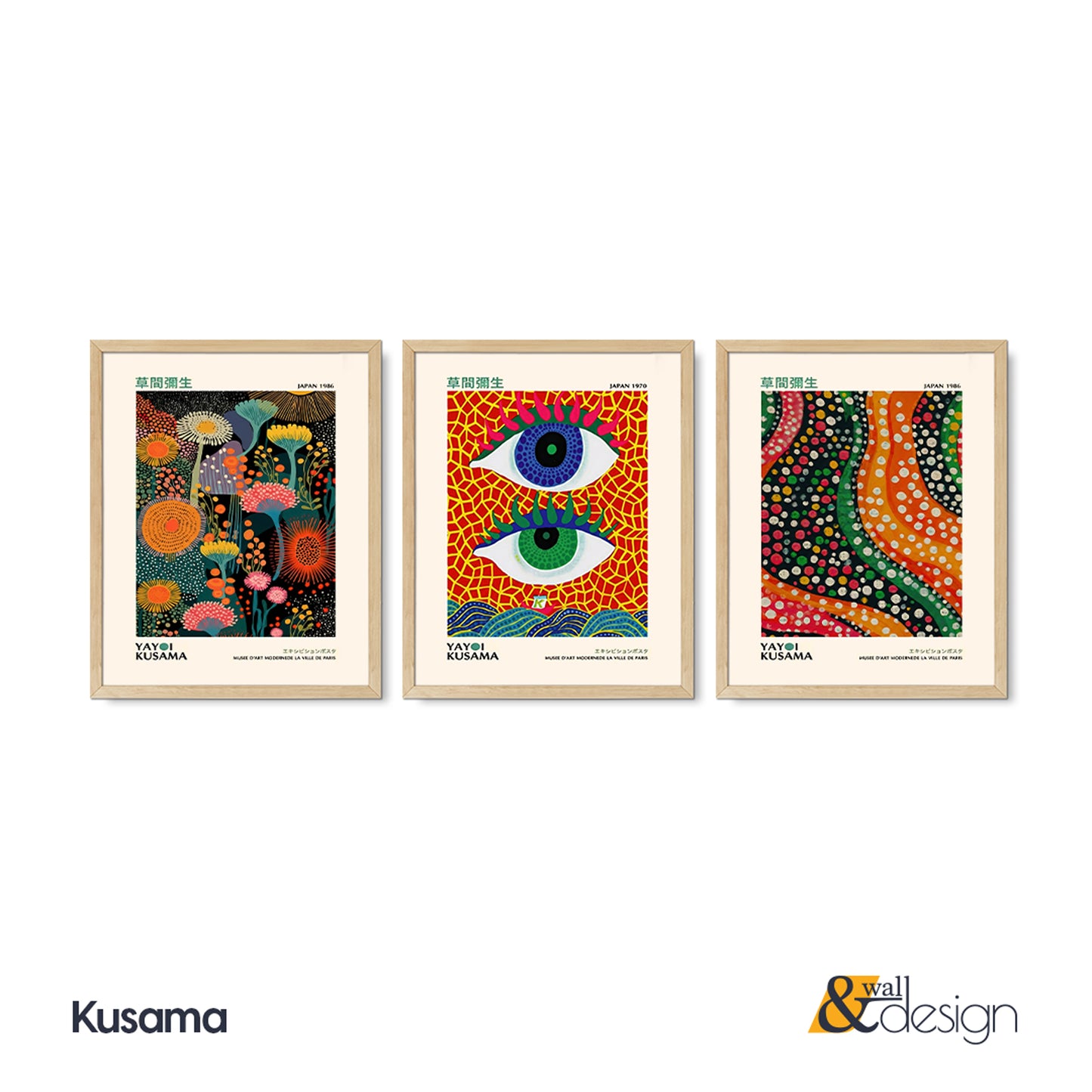 Abstract Eye - Abstract Framed Gallery Wall Art Set of 3
