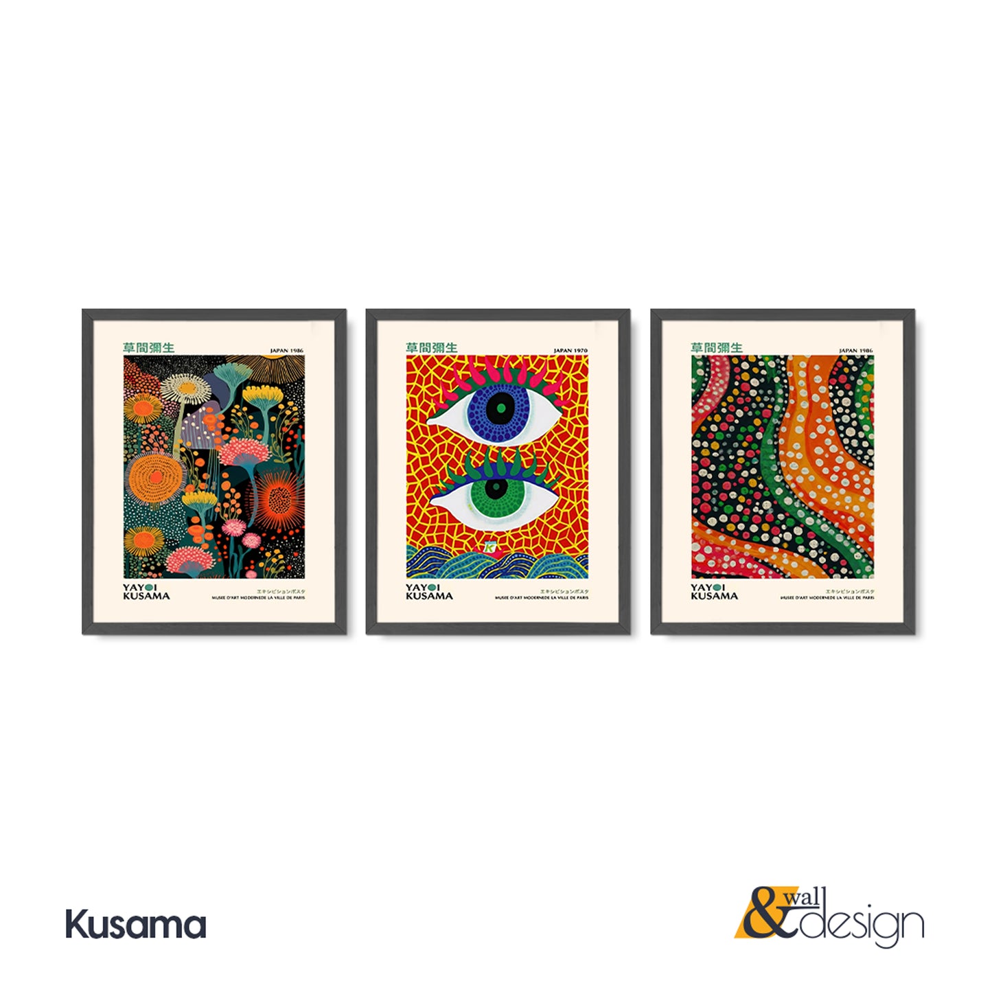 Abstract Eye - Abstract Framed Gallery Wall Art Set of 3