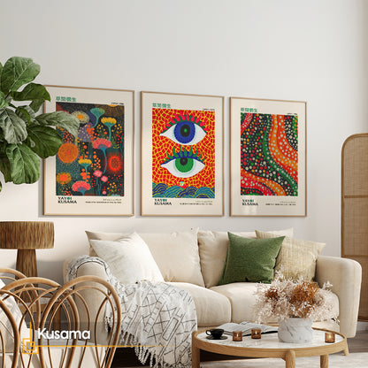 Abstract Eye - Abstract Framed Gallery Wall Art Set of 3