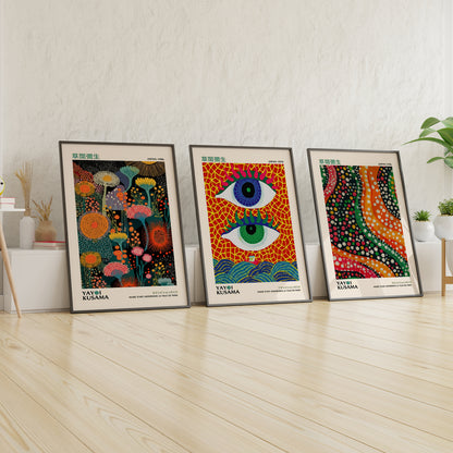 Abstract Eye - Abstract Framed Gallery Wall Art Set of 3
