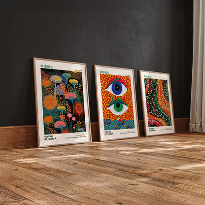 Abstract Eye - Abstract Framed Gallery Wall Art Set of 3