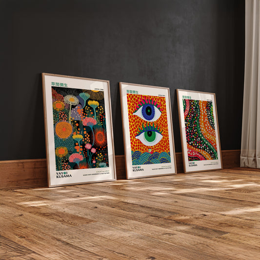 Abstract Eye - Abstract Framed Gallery Wall Art Set of 3