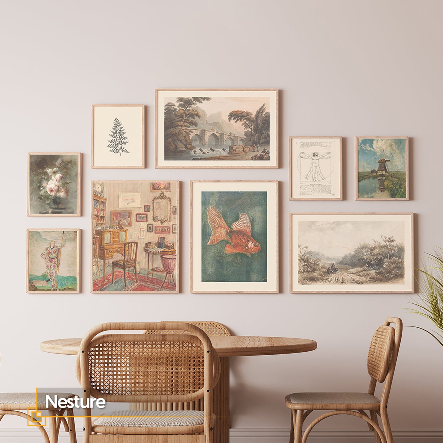 Nesture - Eclectic Wall Art Prints Framed