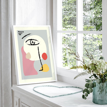Picasso & Matisse Inspired Framed Wall Art Set | Mid Century Modern Gallery Wall Decor