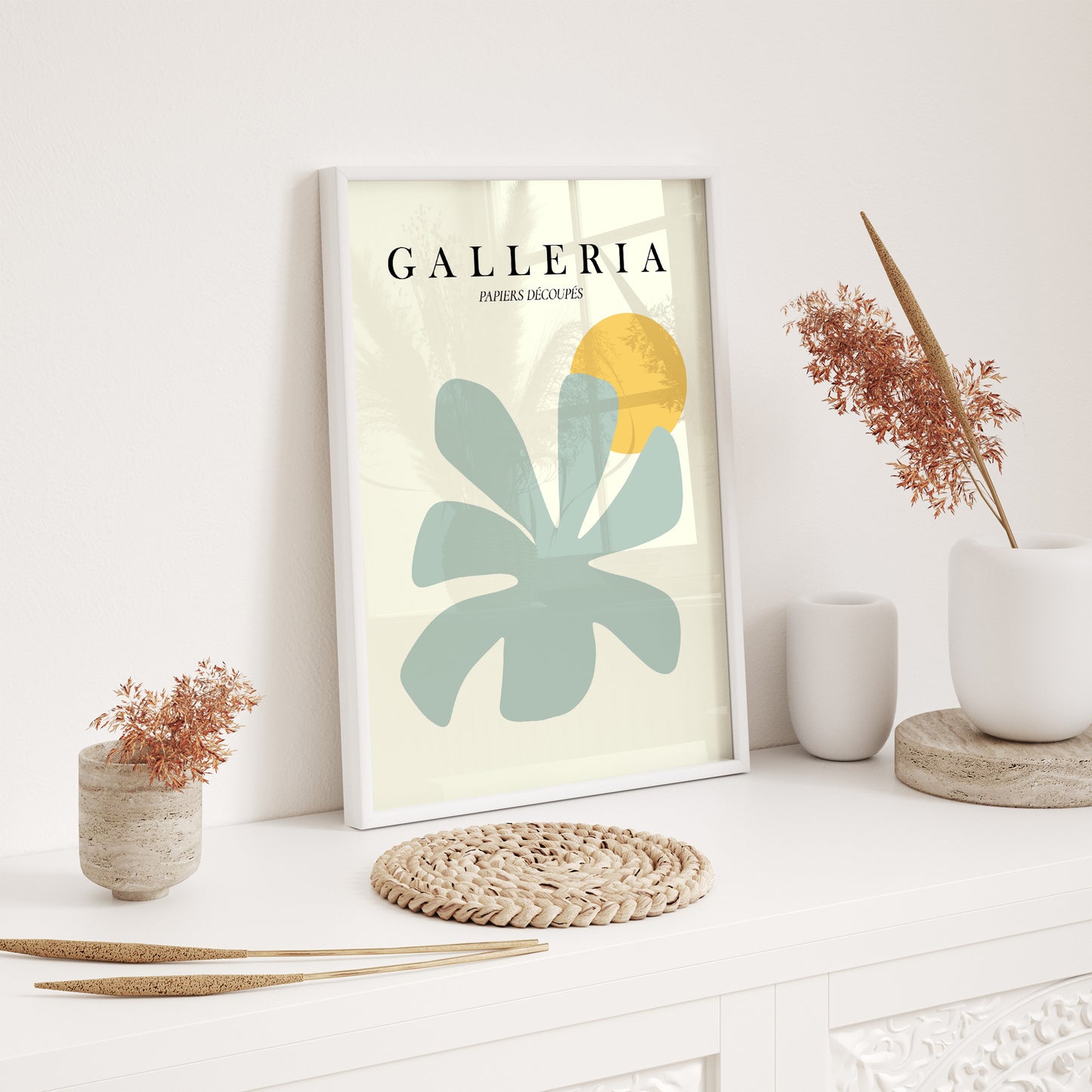 Picasso & Matisse Inspired Framed Wall Art Set | Mid Century Modern Gallery Wall Decor