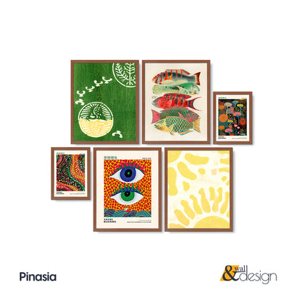 Japanese Pop Art Framed Wall Art Set of 6 | Pinasia