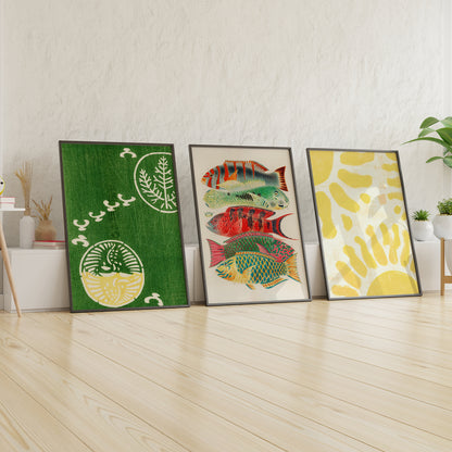 Japanese Pop Art Framed Wall Art Set of 6 | Pinasia