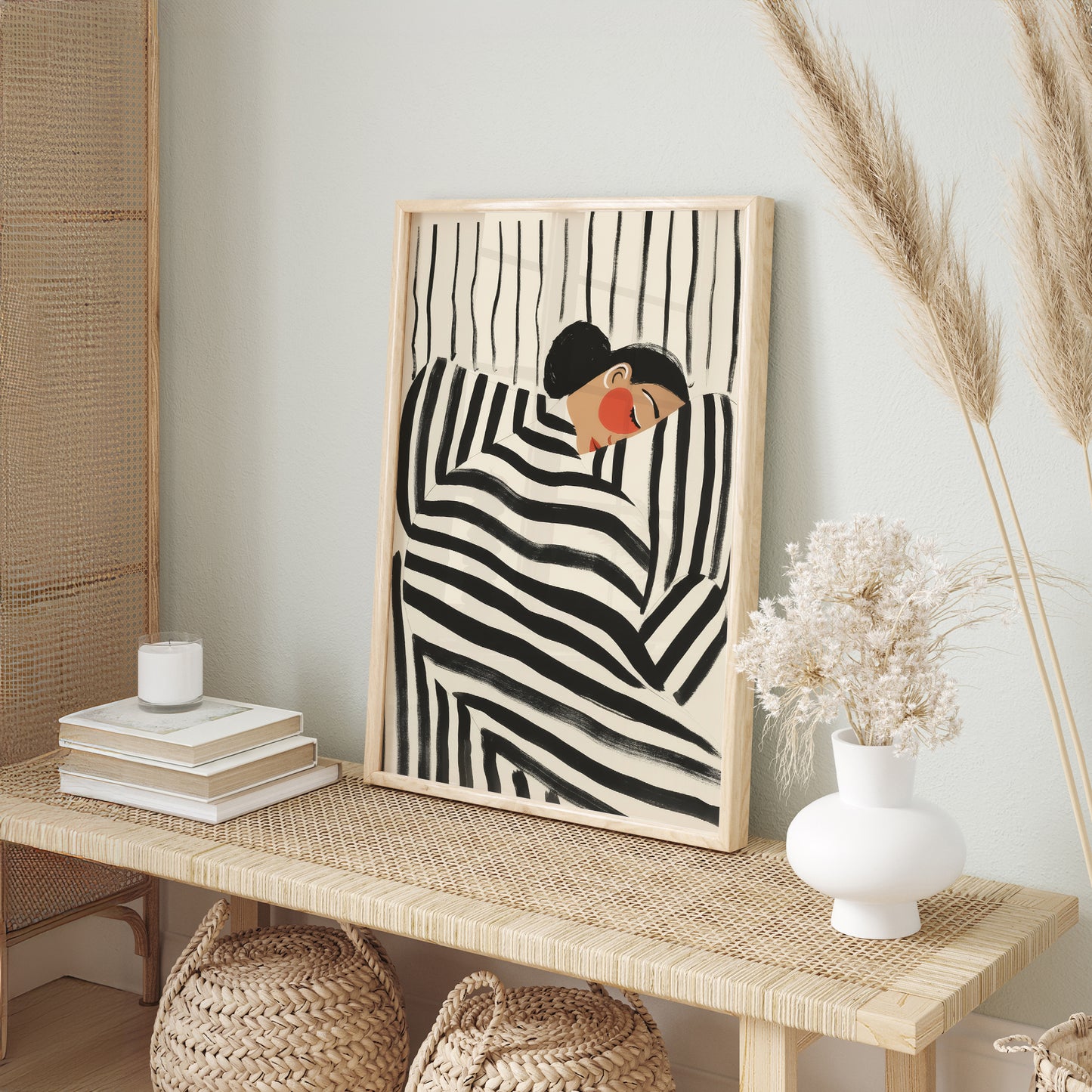 Modern Eclectic Gallery Wall Set of 11 Framed Art Prints | Abstract & Minimalist Wall Decor