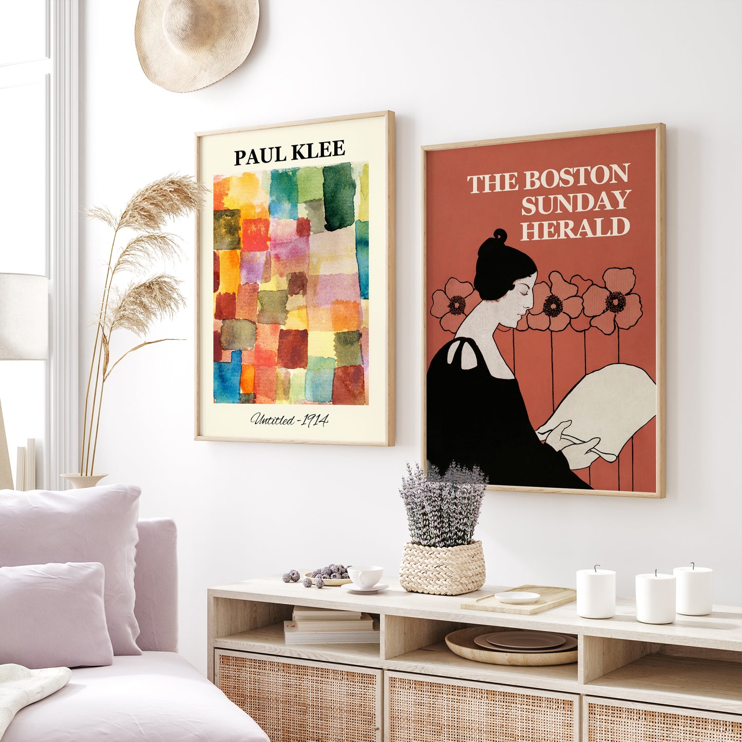 Verdisson Art Gallery Wall Set of 9 Pieces - Mixed Masterpieces (Klee, Koson, Vonnoh, Cranes, Portrait)