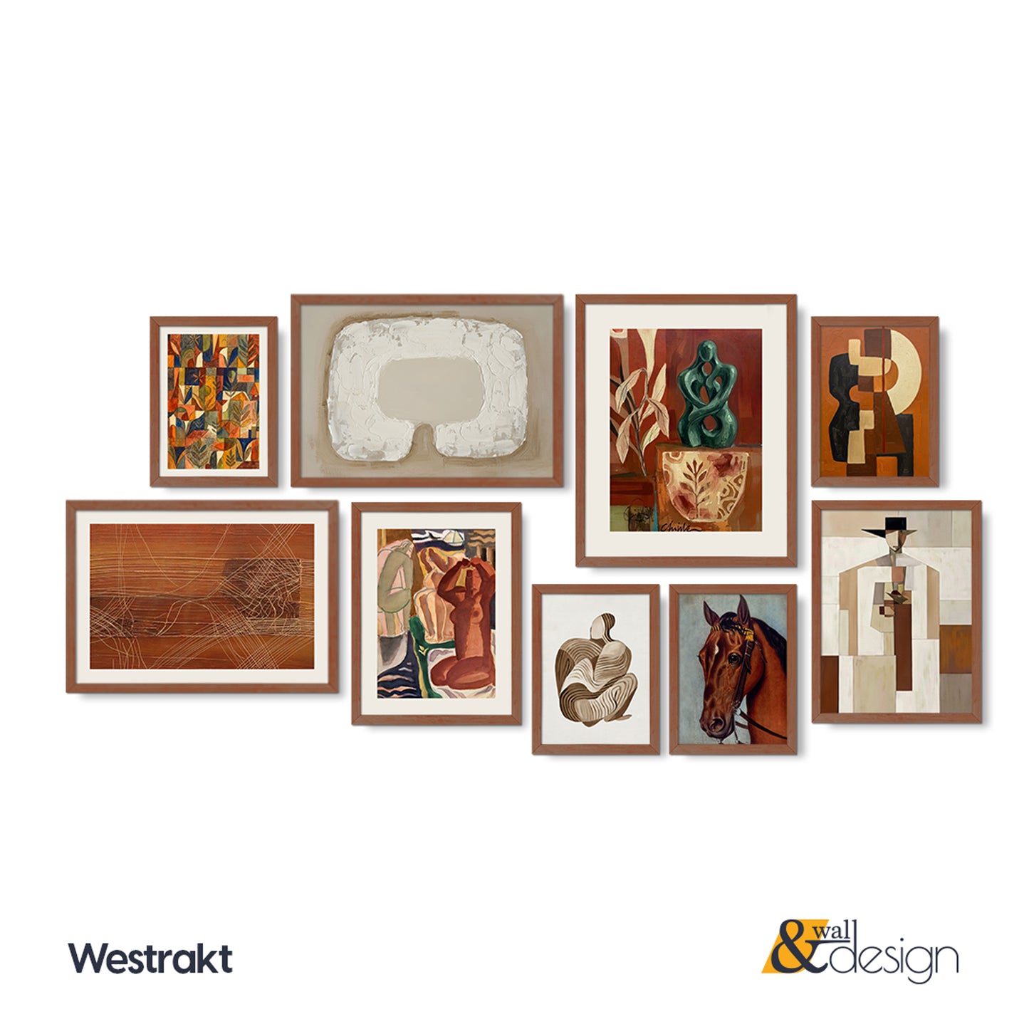 Westrakt - Curated Framed Wall Art Gallery Set